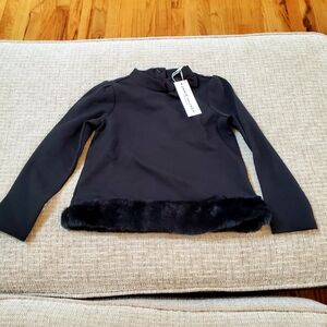Janie and Jack Black Top size 4